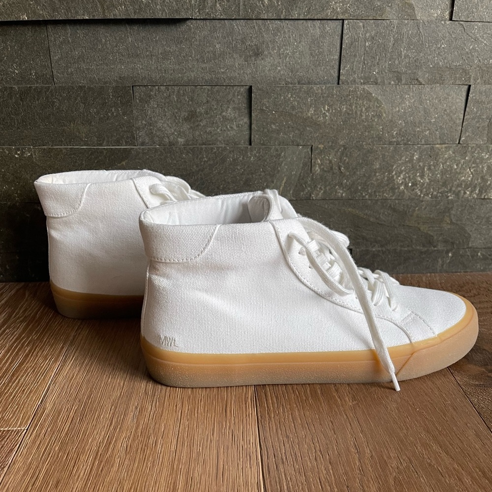 Madewell white high top sneakers